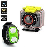 Full HD Sports Camera &#039;Scope&#039; - 30FPS, 1080p, Wi-Fi, Wrist Strap Remote, Mobile App, 170 Degree Lens, IP68 N3