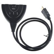ABLEGRID 3 Port HDMI Switcher 3x1 Auto Switch 3-In 1-Out With 2FT Pigtail Cable