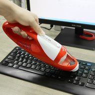 Cordless Hand VAC Portable Auto Handheld Car Vacuum Cleaner - Red