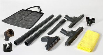 10 piece Deluxe Central Vacuum Cleaning Tools Accessory/Attachment Set: Floor Brush, Dusting Brush, Crevice Tool... N2