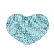 Kingfansion Bedroom Door Mat Heart Shaped Carpet Fluffy Chenille Rug Cushion (Purple) N6