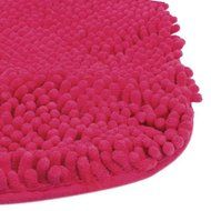 Kingfansion Bedroom Door Mat Heart Shaped Carpet Fluffy Chenille Rug Cushion (Purple) N7