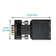 VGA to HDMI Adapter, VANDESAIL&reg; HDMI Female to VGA Male Converter Gold Plated Plug with Audio Cable for PC HDTV... N32
