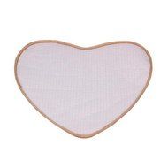 Kingfansion Bedroom Door Mat Heart Shaped Carpet Fluffy Chenille Rug Cushion (Purple) N8