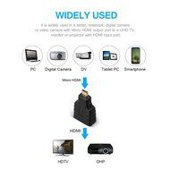 VGA to HDMI Adapter, VANDESAIL&reg; HDMI Female to VGA Male Converter Gold Plated Plug with Audio Cable for PC HDTV... N38