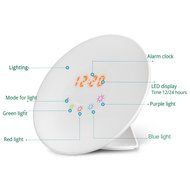 Sunrise Alarm Clock, BonyTek Wake Up Light Alarm Clock Radio Night Light Touch Control 4-Brightness Bedside Lamp...
