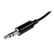 StarTech.com Black Slim Mini Jack Headphone Splitter Cable Adapter - 3.5mm Audio Mini Stereo Y Splitter - 3.5mm...