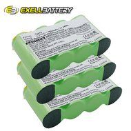 3x Ni-MH 4.8V Battery Replaces AEG Type 75 Fits AG64X Liliput Vacuum Cleaners N4