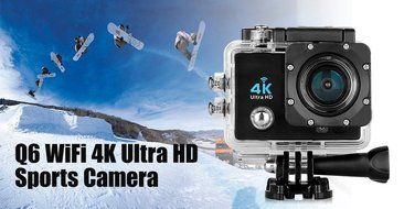 Q6 WiFi 4K Ultra HD Action Sport Camera - BLACK 1 N4