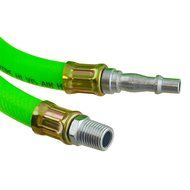 Airline Air Hose High Vis soft rubber 8mm 10m 33ft compressor hose AT875 by A B Tools
