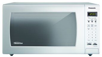 Panasonic NN-SN733W White 1.6. Cu. Ft. Sensor Microwave Oven with Inverter Technology,