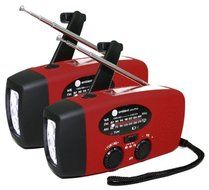 Ambient Weather WR-088-X2-KIT Emergency Solar Hand Crank AM/FM/NOAA Weather Radio, Flashlight, Cell Phone Charger... N2