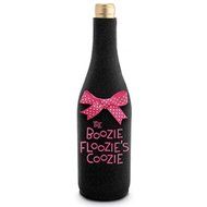 Boozie Floozie Coozie' Neoprene Wine Bottle Epicool Black and Pink