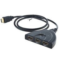 HDMI Switch, JerGO Premium Quality 3 Port HDMI Switcher 3x1 Auto Switch With 50CM Pigtail Cable / Full HD 1080p... N4