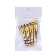 eBoot 3.5 mm Socket to 6.35 mm Jack Plug Audio Stereo Adaptor 6.35 mm 1/ 4 inch Headphone Adapter, 5 Pack N2
