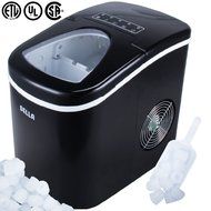 Della Portable Ice Maker, Produces up to 26 lbs. of Ice Daily, 2-Size (Black) N7