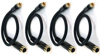 Monoprice 104783 1.5' Premier Series XLR Female to RCA Male 16AWG Cable N14