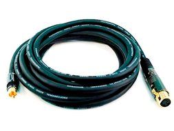 Monoprice 104783 1.5' Premier Series XLR Female to RCA Male 16AWG Cable N15
