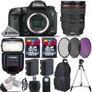 Canon EOS 7D Mark II DSLR Built-In GPS Camera + Canon 24-105mm IS USM Lens + Speedlite 430EX III RT + 64GB Storage...