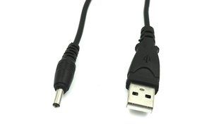 2Pack USB to DC 3.5 mm/1.35 mm 5Volt DC Barrel Jack Power Cable 1.5m N3