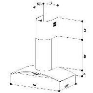 Range Hood Wall Mounted Black 42" KA-144-BLK NT AIR Made in Italy