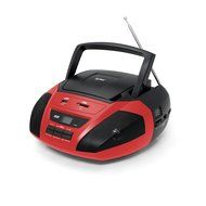 Tyler Portable Stereo MP3/CD Boombox Player TAU102-RD with Mega Bass Sound, Text Display, AM/FM Stereo, USB/SD...