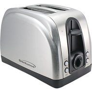 New BRENTWOOD TS-225S 2-Slice Elegant Toaster with Brushed Stainless Steel Finish