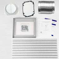 Golden Vantage 36" Island Mount LED Display Touch Control Stainless Steel Kitchen Cooking Fan Range Hood N8