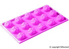 Silikomart Silicone Fancy and Function Bakeware Collection Multi Cake Pan, Rose, Small N4