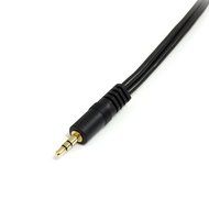 StarTech.com Black Slim Mini Jack Headphone Splitter Cable Adapter - 3.5mm Audio Mini Stereo Y Splitter - 3.5mm... N2