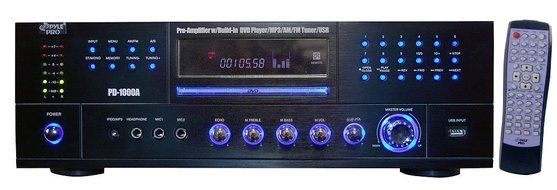 Pyle Receiver, Volume Knob and Speaker Package - PD1000A 1000 Watt AM-FM Receiver w/ Built-in DVD/MP3/USB - 2x... N2