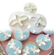 SNW Peace Dove Embossing Dies Printing Tools Fondant Mold Soap Silicone Bakeware Chocolate Mold Cake Decoration...