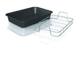 Chef Tony Grease Away Shish Kabob Pan, Metallic N2
