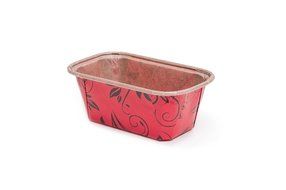 Plumpy Mini Paper Baking Loaf Pan Good For All Of The Mini Plumpy Color RED Size 3.15/1.58&quot;B x 1.58&quot;Sw x 3.94/...