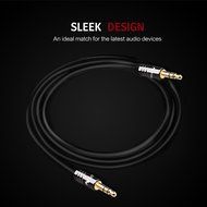 Keluoer Slim 3.5mm Premium Auxiliary Audio Cable AUX Cable for Headphones, iPods, iPhones, iPads, Home / Car Stereos... N5