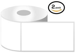 1 Inch Core - 4 x 6 Zebra Compatible Direct Thermal Labels 2 Rolls for Zebra Desktop Printer GC420d GC420t GK420d...