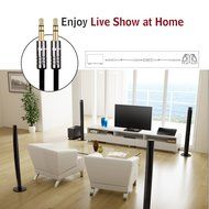 Keluoer Slim 3.5mm Premium Auxiliary Audio Cable AUX Cable for Headphones, iPods, iPhones, iPads, Home / Car Stereos... N6