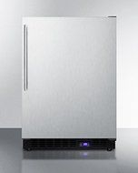 Summit SCFF53BXSSHV 24" 4.72 Cu. Ft. Built-In Undercounter Freezer with Frost-Free Operation Adjustable Shelves...