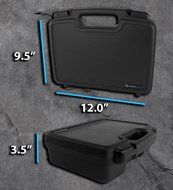 DJLOCK Portable Hard Carrying Case w/ Customizable Foam for Monster GO DJ Portable Mixer Digital Turntable, Microphone... N2