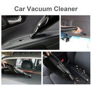 Car Vacuum Cleaner Funkoo Auto Vacuum Cleaner DC12-Volt Suction 3KPA Black Portable Cyclonic Handheld Vacuum Cleaner...