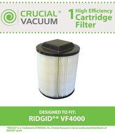 Crucial Vacuum Washable Wet/Dry Filter, Fits Rigid VF4000, Models 5 to 20-Gallon Ridgid Wet/Dry Vacs, Compare...