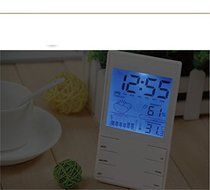 SIS indoor LCD desktop weather station with Alarm Clock,Temperature ,Humidity ,Travel Alarm Clock-White