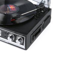 Record Player Musitrend Belt Drive 3 Speed Turntable with LCD Display Supports USB/SD encoding to MP3, Cassette... N2