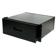 StarTech 4UDRAWER 4U Black Steel Storage Drawer for 19in Racks and Cabinets - Rack storage...