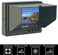 Lilliput 7&#039;&#039; 665/S/P Field Monitor 3G-SDI HDMI IN&amp;OUT Peaking/Exposure/Histogram+DC Adapter N8