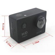 Generic WiFi Action Camera 12MP 1080P H.264 1.5 Inch 170&iexcl;&atilde; Wide Angle Lens Waterproof Diving HD Camcorder Car DV N3