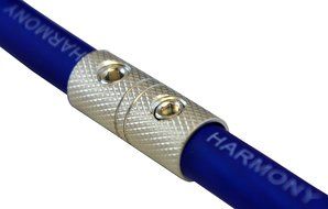 Harmony Audio HA-WC4 Car Stereo Power or Ground 4 Gauge Wire Splice Coupler - Nickel Plated