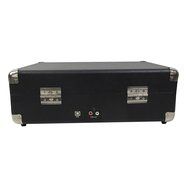 Keni Suitcase 3 Speed Stereo Turntable with Built in Speakers, USB port, support RCA output, Black N3