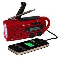 Ambient Weather WR-299 Compact Emergency Solar Hand Crank Weather Alert Radio