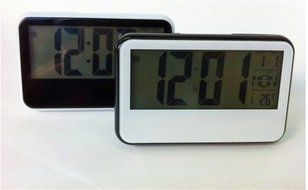 Surborder Shop Digital Alarm Clock Battery Operated with Large Display, Snooze - Travel Alarm Clock and Home Alarm... N10